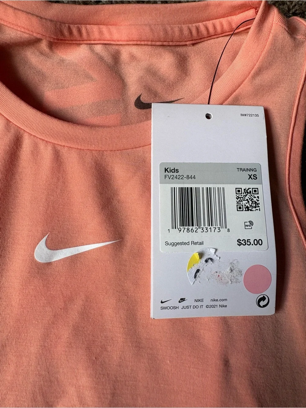 Girls XS Nike Pro Tank Top